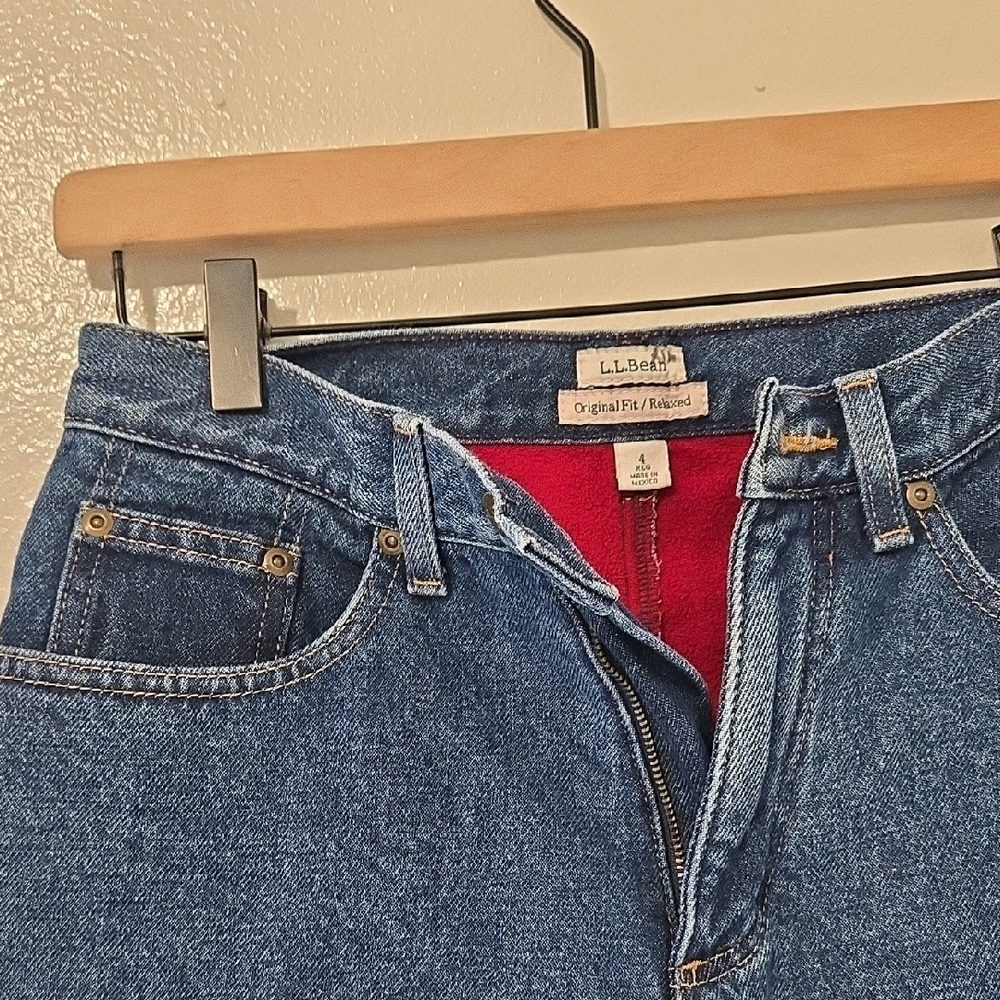 L.L. Bean Women's High Rise Blue Jeans